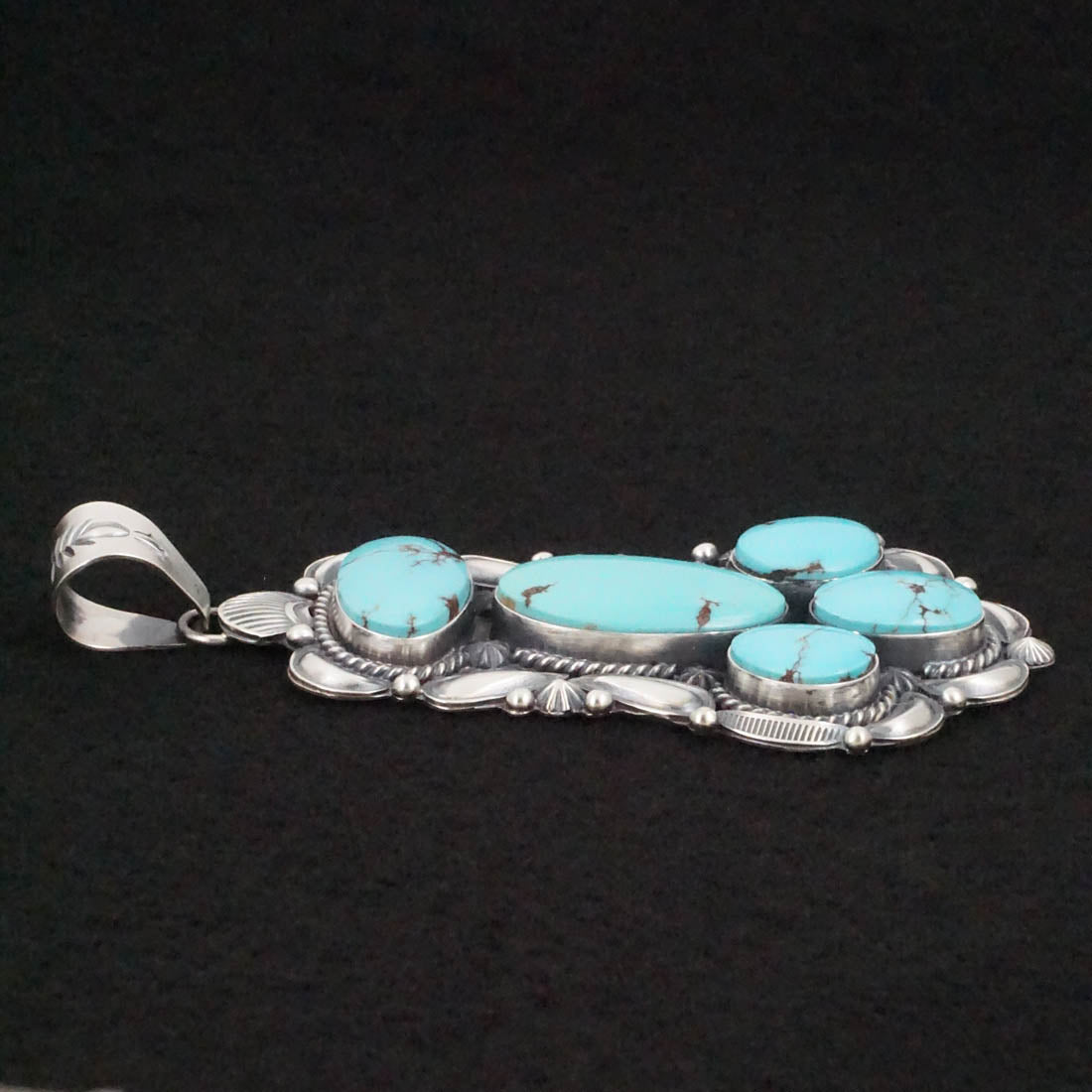 Raymond Delgarito Turquoise & Sterling Silver Pendant