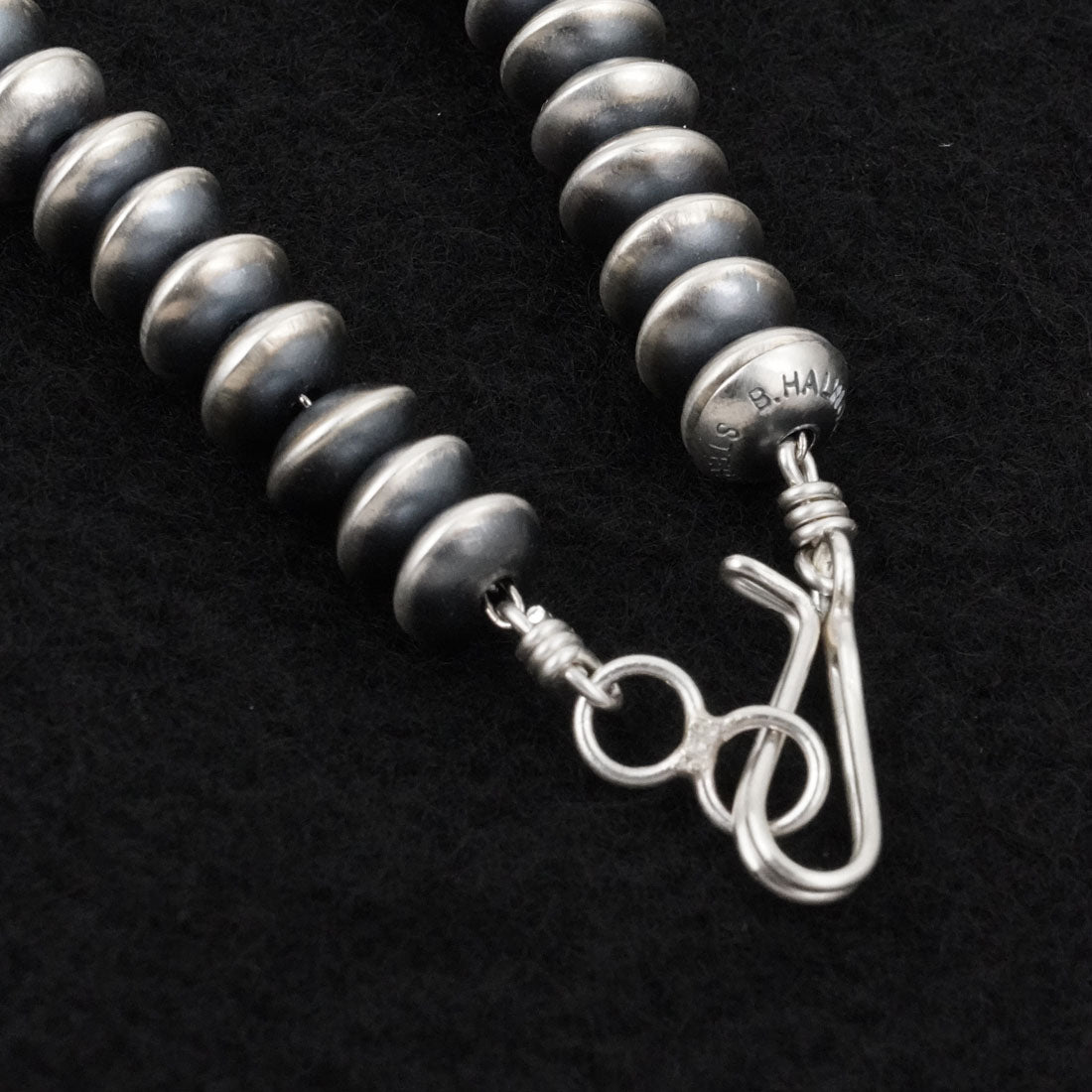 Dorinda Mariano Sterling Silver Navajo Pearl Necklace 16"