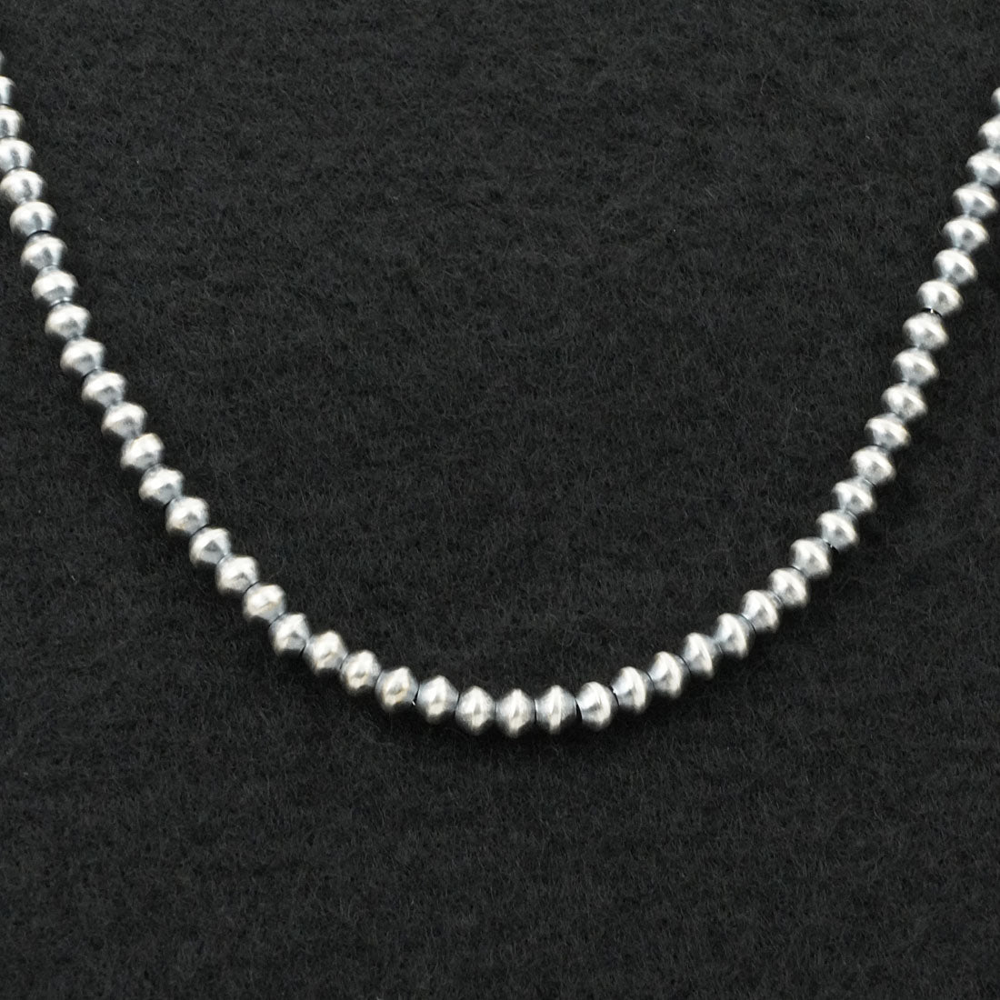 Dorinda Mariano Sterling Silver Navajo Pearl Necklace 20"