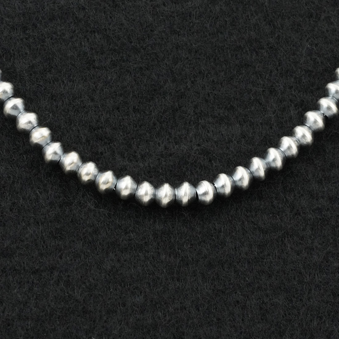 Dorinda Mariano Sterling Silver Navajo Pearl Necklace 20"