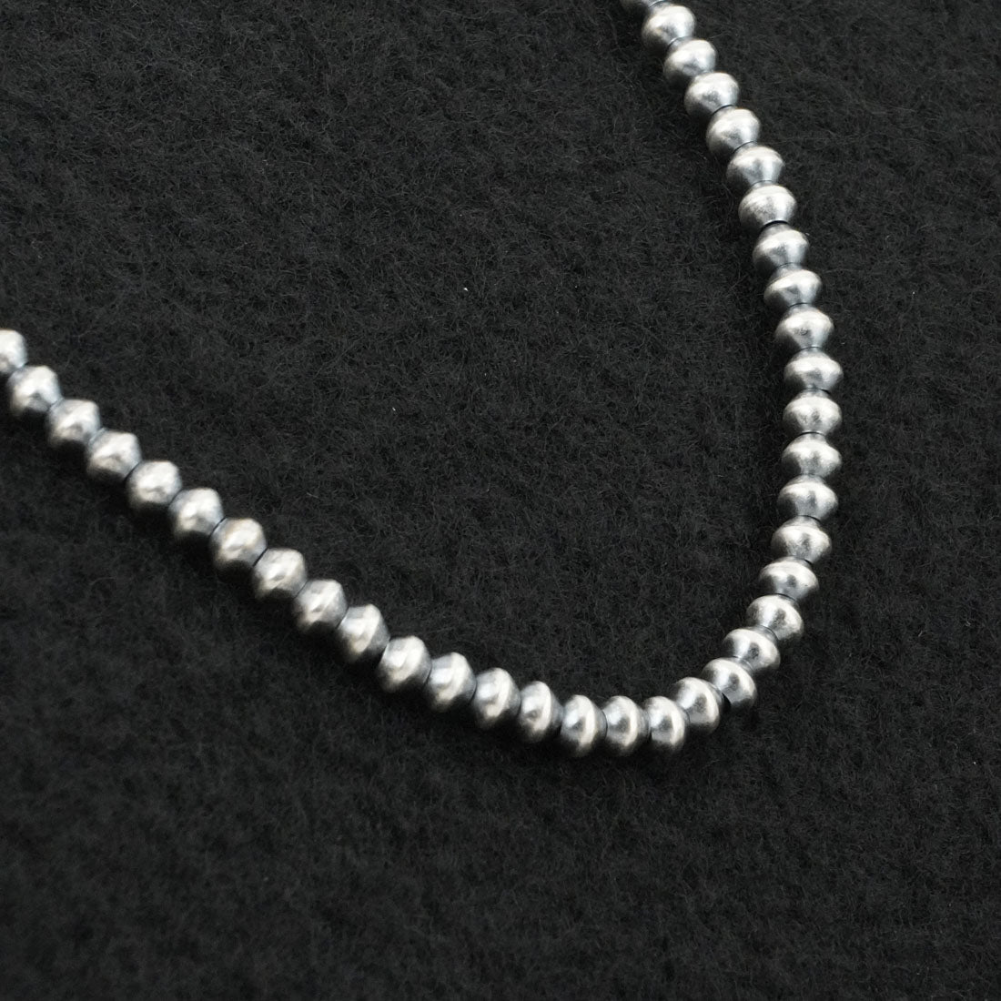 Dorinda Mariano Sterling Silver Navajo Pearl Necklace 20"