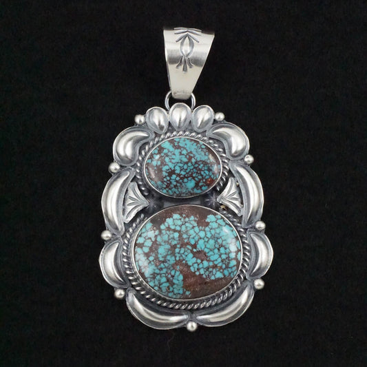 Raymond Delgarito Turquoise & Sterling Silver Pendant