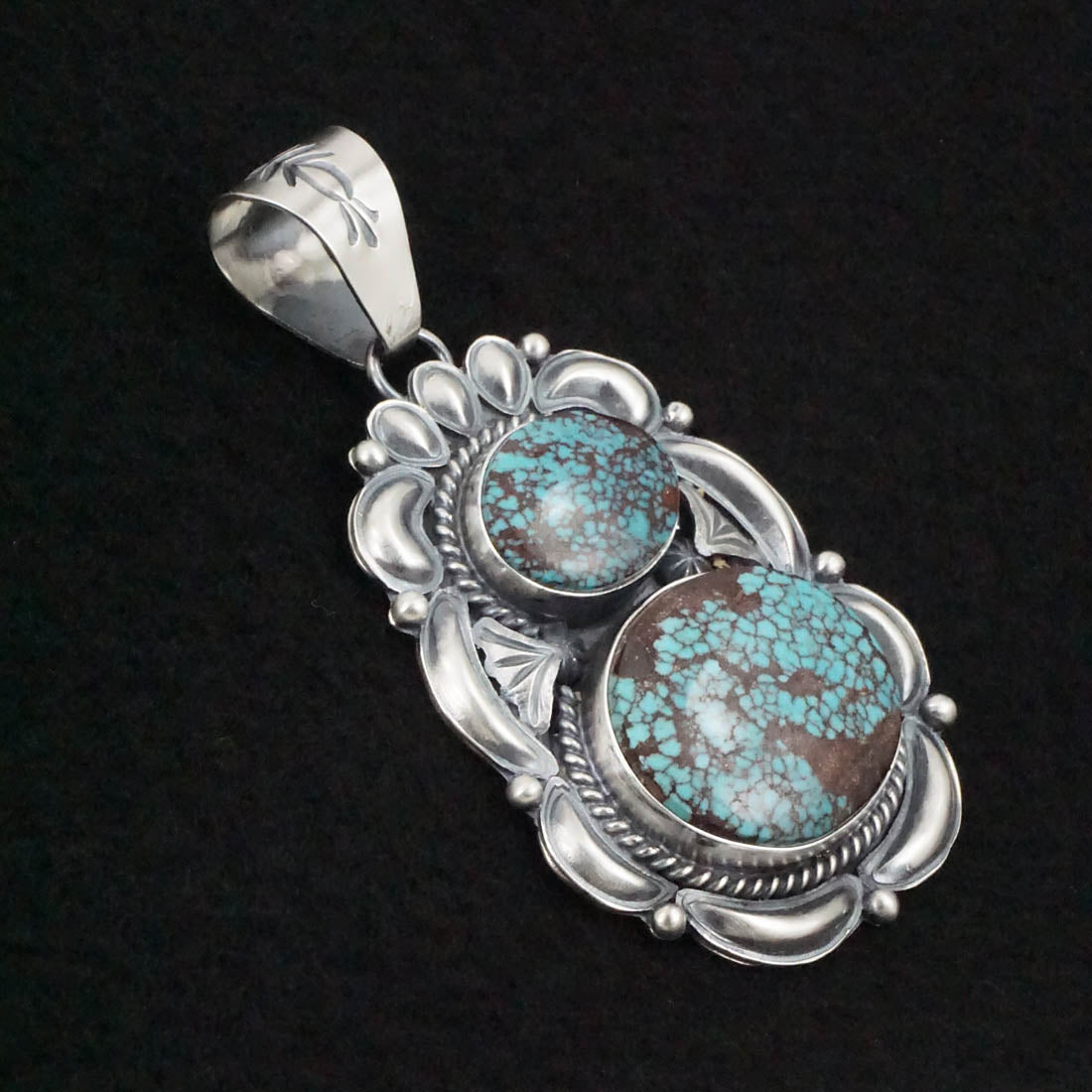 Raymond Delgarito Turquoise & Sterling Silver Pendant