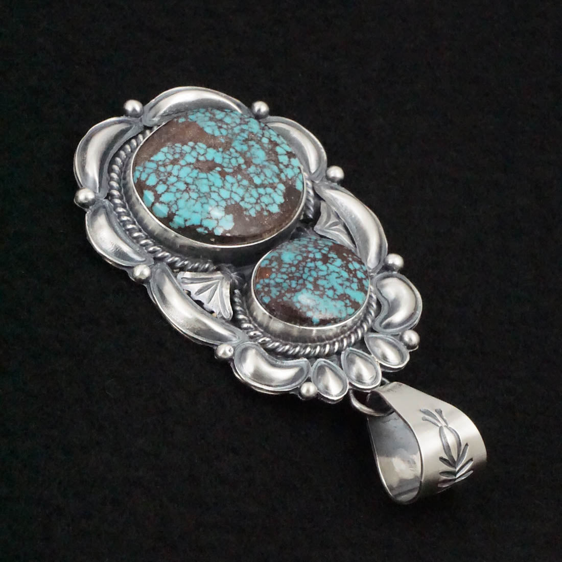 Raymond Delgarito Turquoise & Sterling Silver Pendant