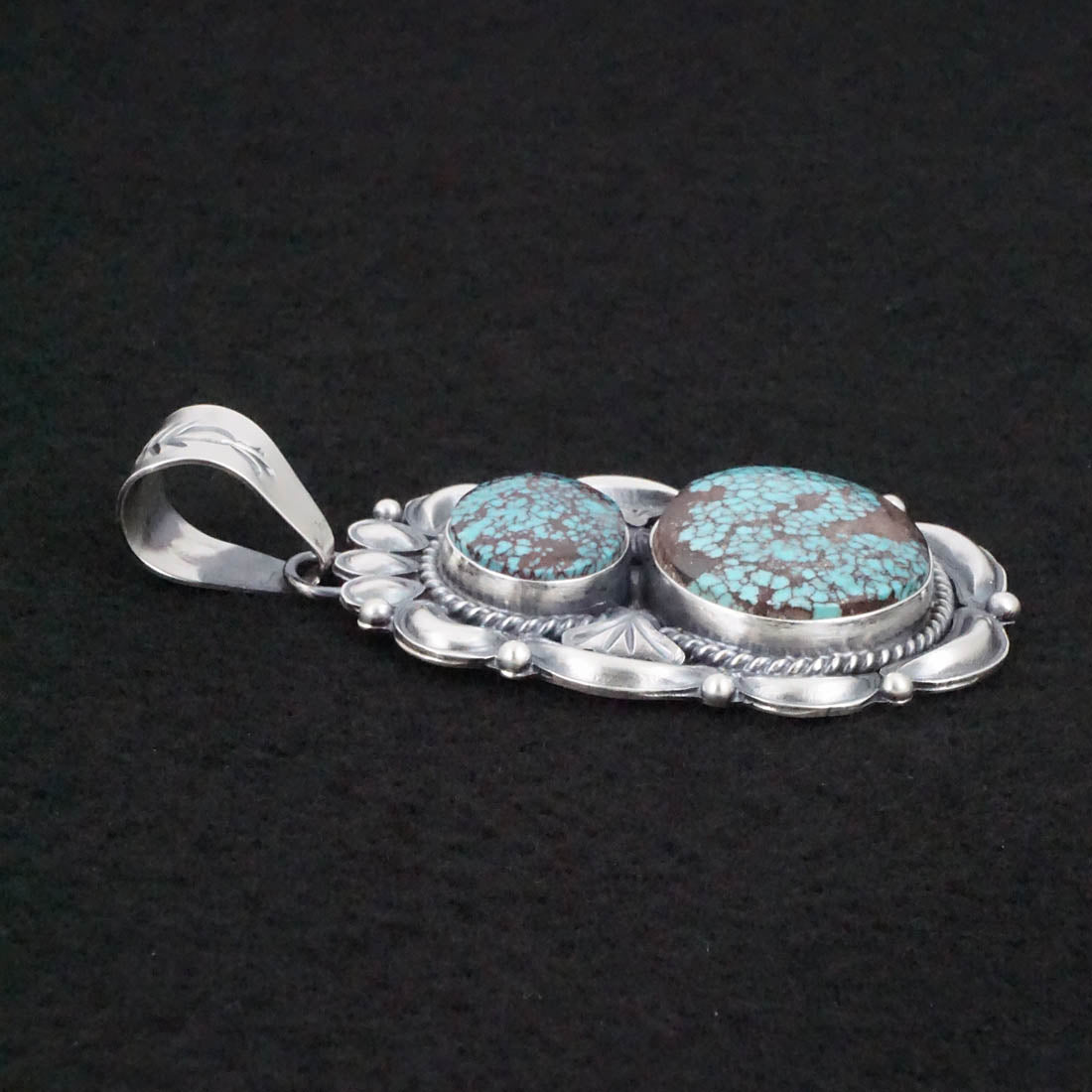 Raymond Delgarito Turquoise & Sterling Silver Pendant