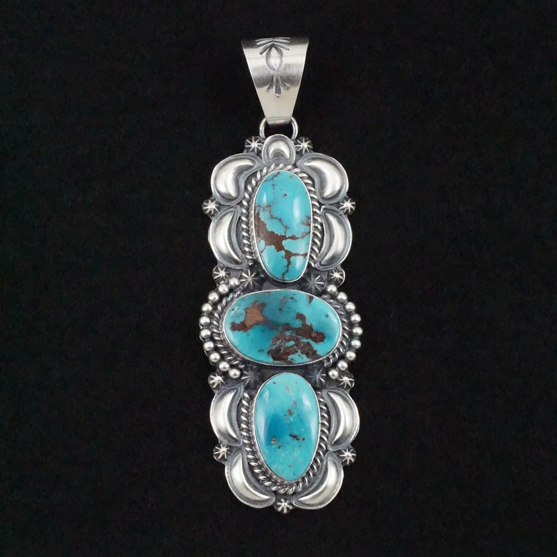 Raymond Delgarito Turquoise & Sterling Silver Pendant