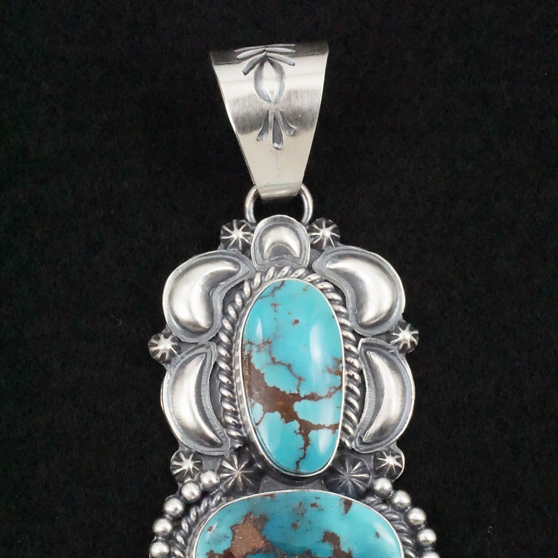 Raymond Delgarito Turquoise & Sterling Silver Pendant