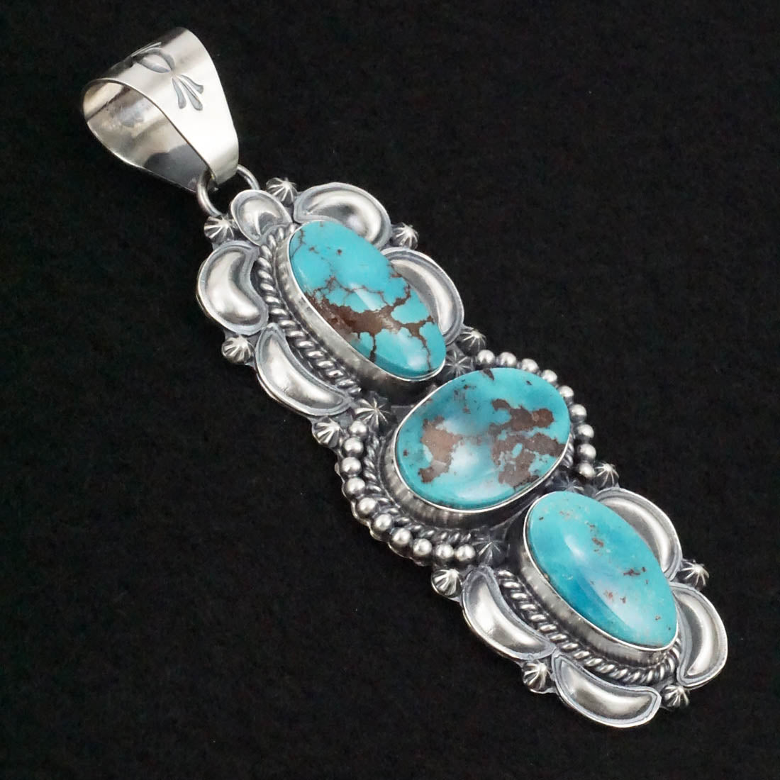 Raymond Delgarito Turquoise & Sterling Silver Pendant