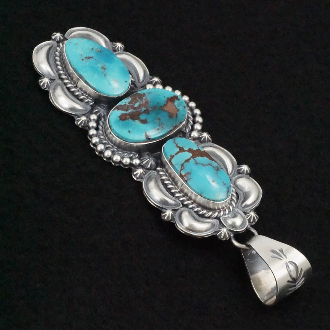 Raymond Delgarito Turquoise & Sterling Silver Pendant