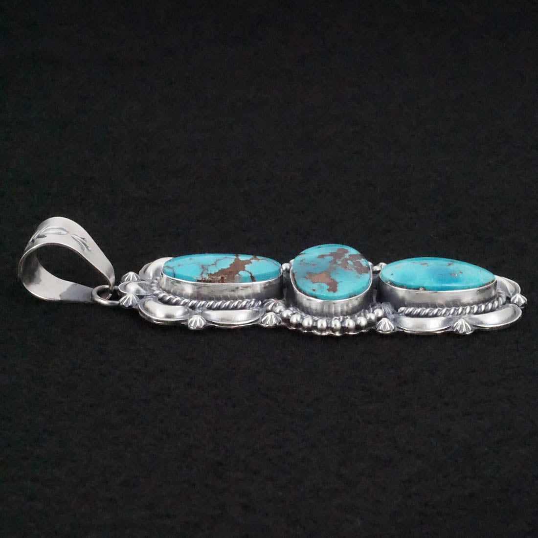 Raymond Delgarito Turquoise & Sterling Silver Pendant