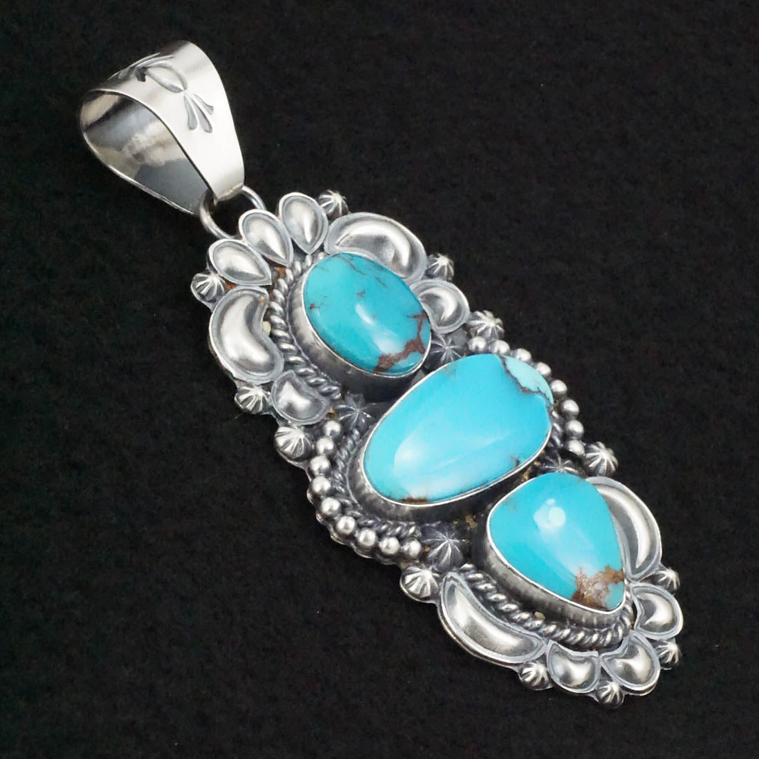 Raymond Delgarito Turquoise & Sterling Silver Pendant