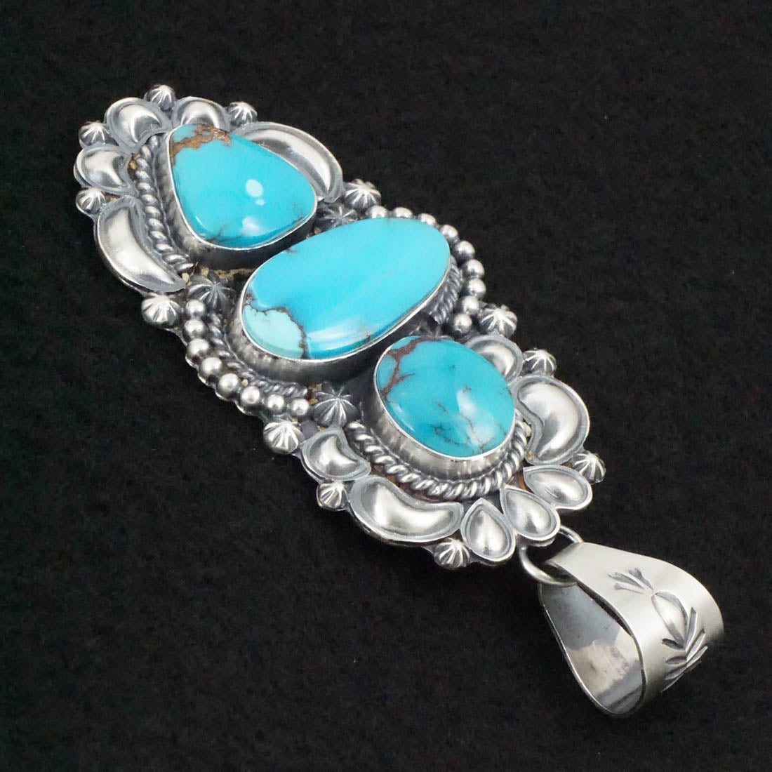 Raymond Delgarito Turquoise & Sterling Silver Pendant