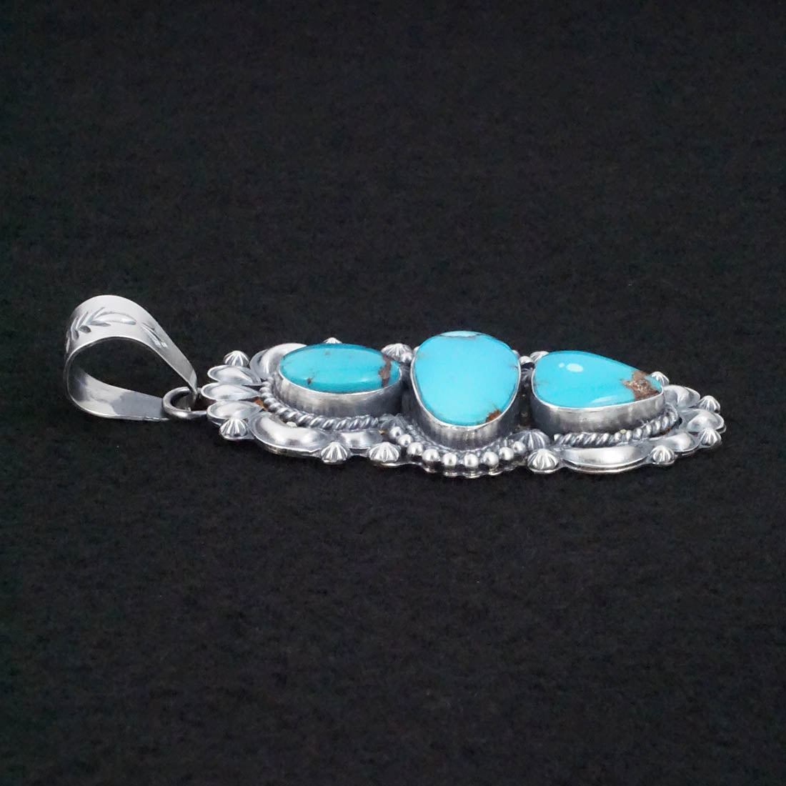 Raymond Delgarito Turquoise & Sterling Silver Pendant