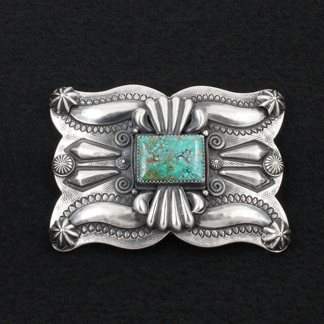 Delbert Gordon Turquoise & Sterling Silver Belt Buckle
