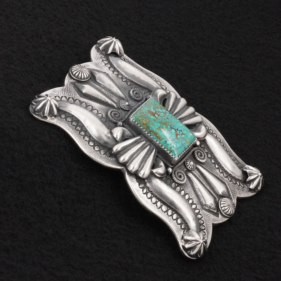 Delbert Gordon Turquoise & Sterling Silver Belt Buckle