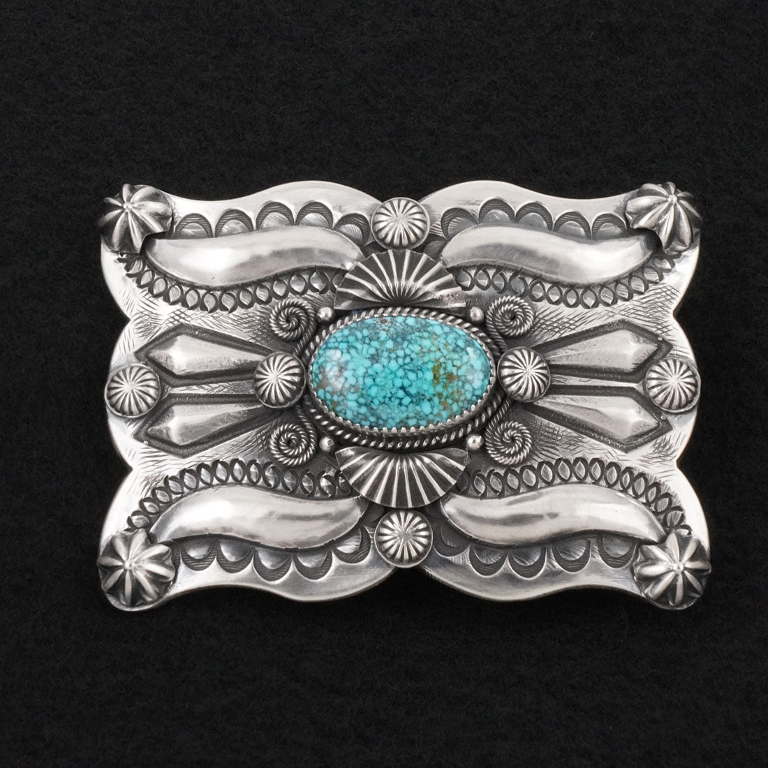 Delbert Gordon Turquoise & Sterling Silver Belt Buckle