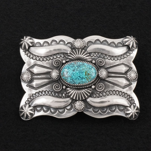 Delbert Gordon Turquoise & Sterling Silver Belt Buckle