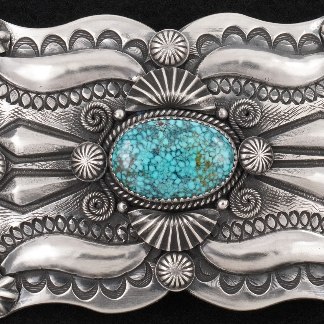 Delbert Gordon Turquoise & Sterling Silver Belt Buckle