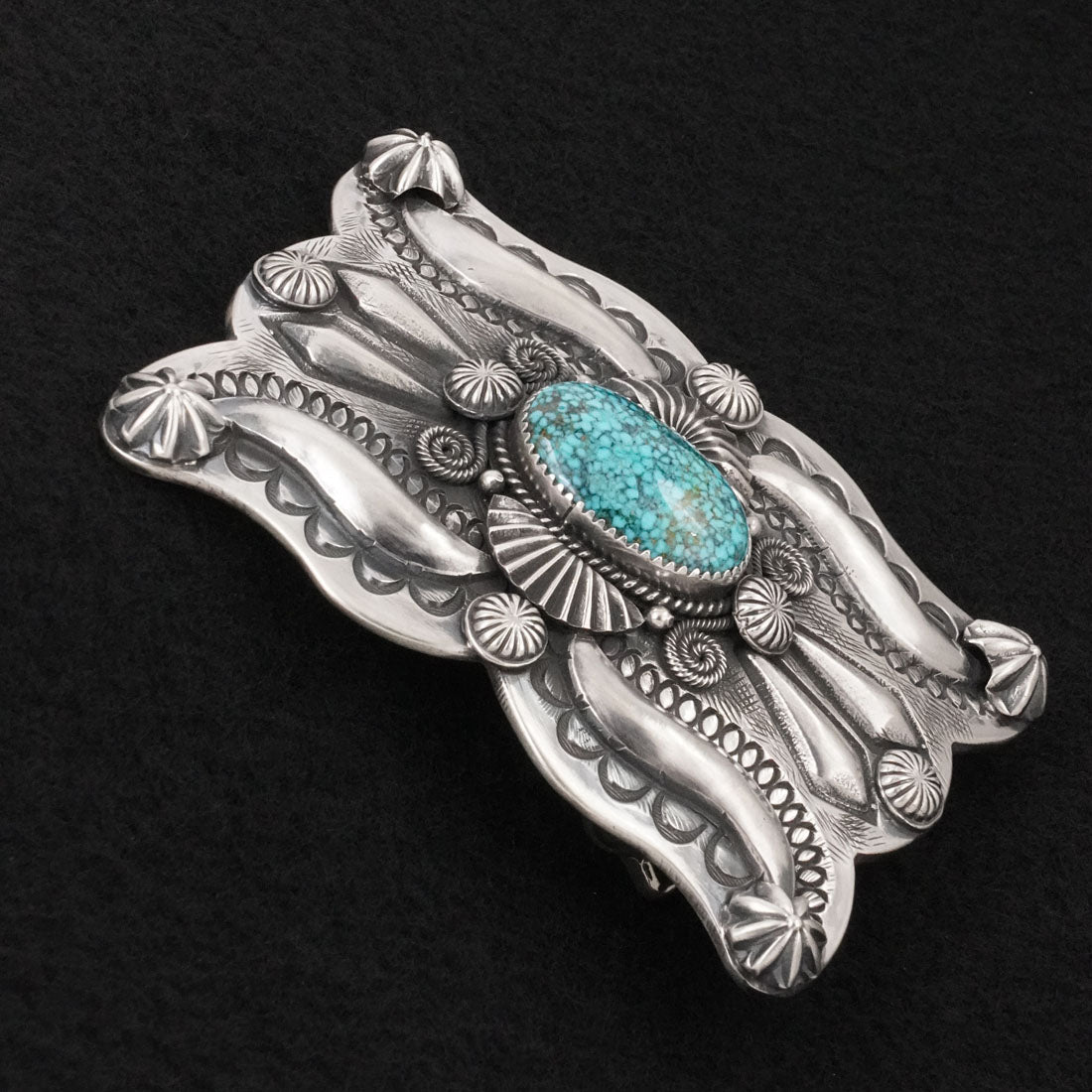 Delbert Gordon Turquoise & Sterling Silver Belt Buckle