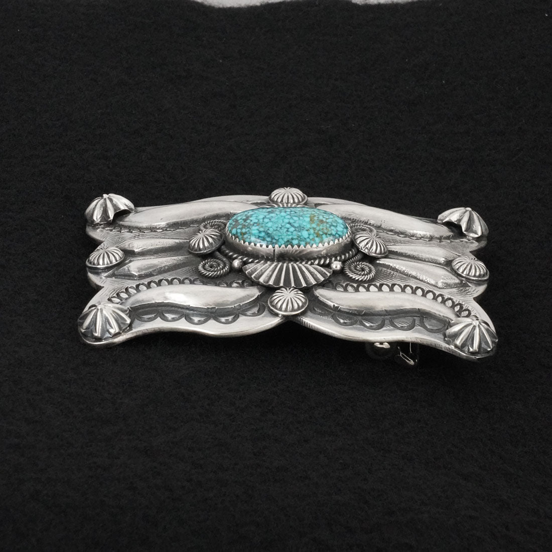 Delbert Gordon Turquoise & Sterling Silver Belt Buckle