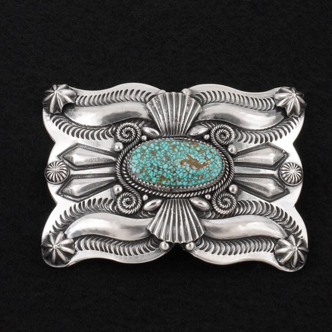 Delbert Gordon Turquoise & Sterling Silver Belt Buckle