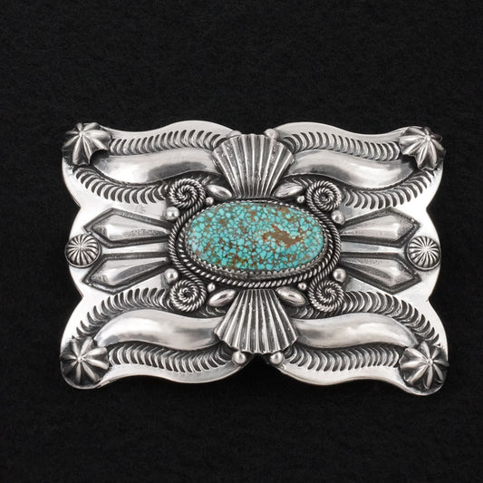 Delbert Gordon Turquoise & Sterling Silver Belt Buckle