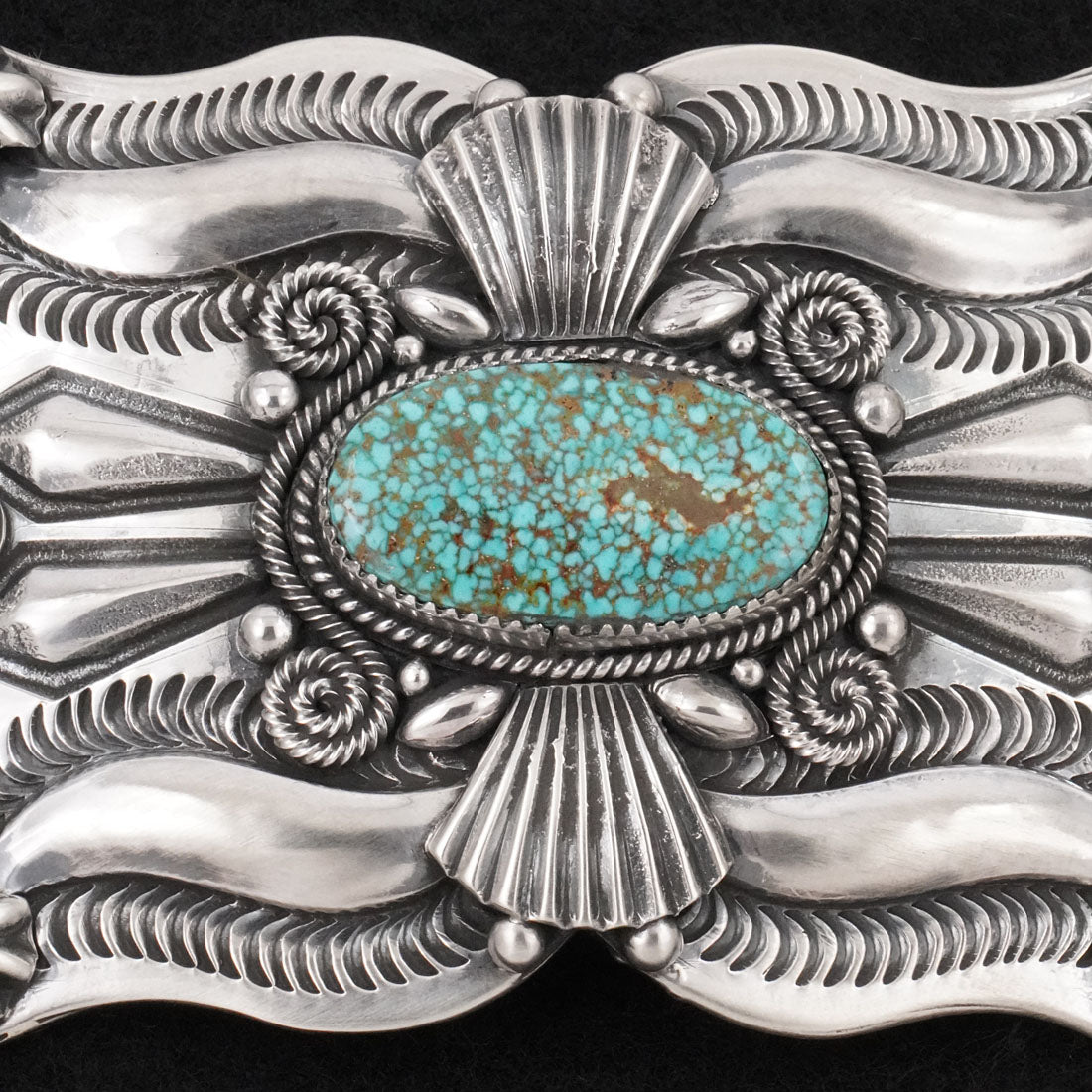 Delbert Gordon Turquoise & Sterling Silver Belt Buckle