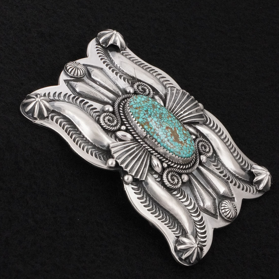 Delbert Gordon Turquoise & Sterling Silver Belt Buckle
