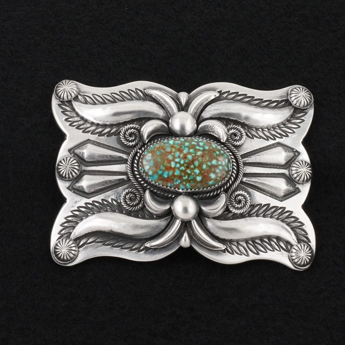 Delbert Gordon Turquoise & Sterling Silver Belt Buckle