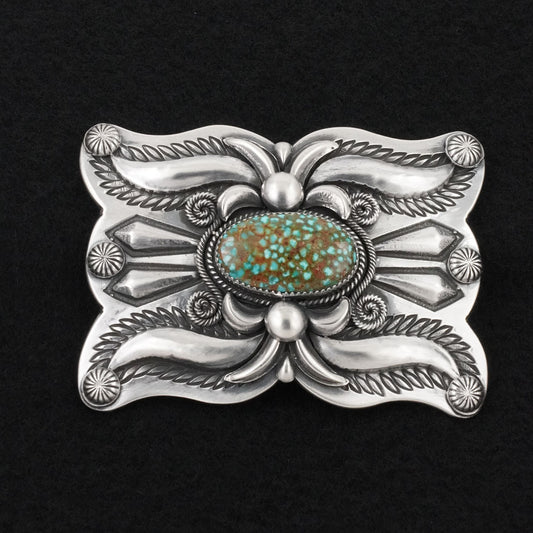 Delbert Gordon Turquoise & Sterling Silver Belt Buckle