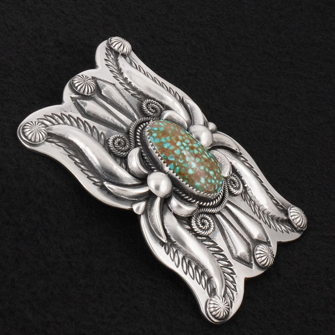 Delbert Gordon Turquoise & Sterling Silver Belt Buckle