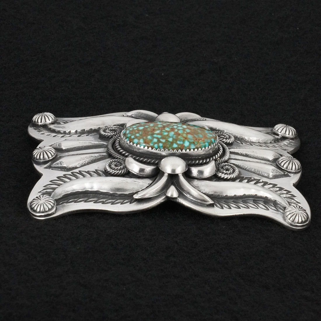 Delbert Gordon Turquoise & Sterling Silver Belt Buckle