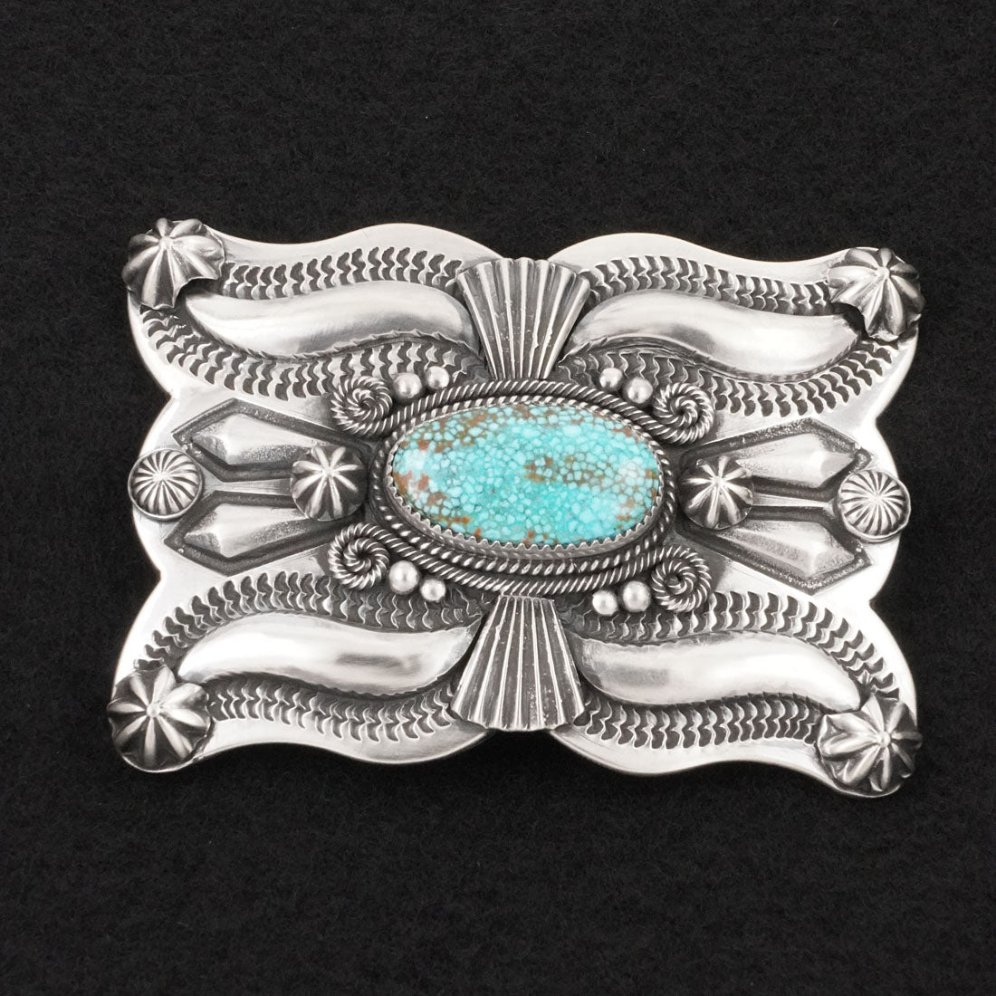 Delbert Gordon Turquoise & Sterling Silver Belt Buckle