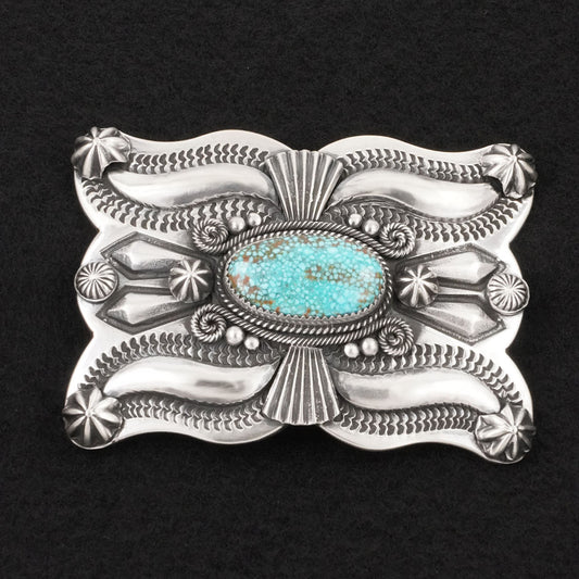 Delbert Gordon Turquoise & Sterling Silver Belt Buckle