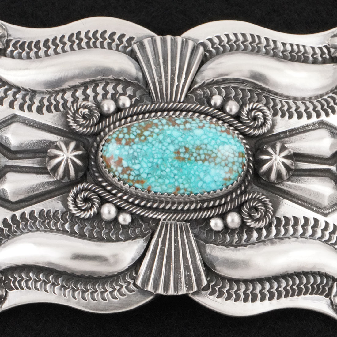 Delbert Gordon Turquoise & Sterling Silver Belt Buckle