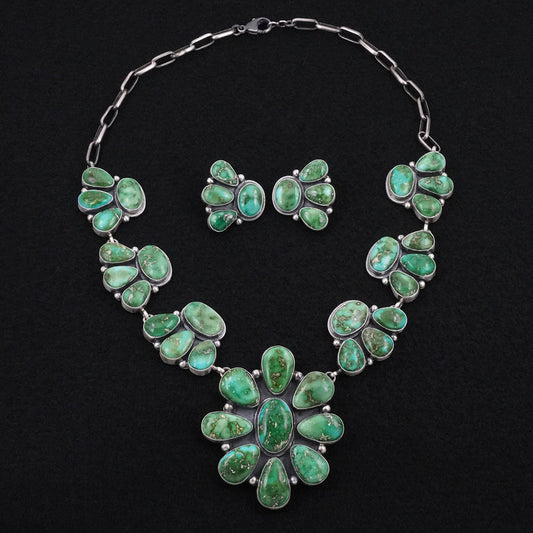 Darrin Livingston Turquoise & Sterling Silver Necklace Set