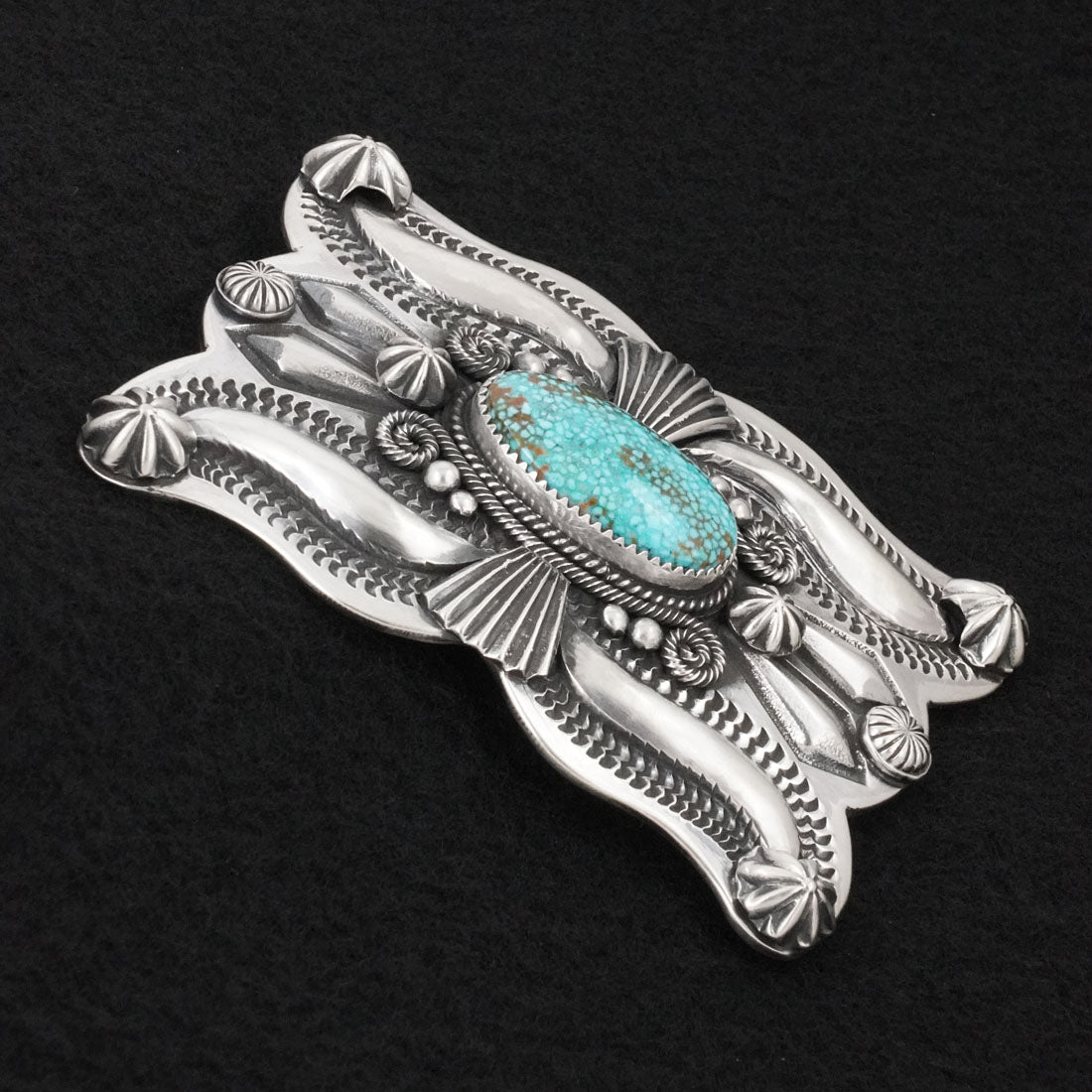 Delbert Gordon Turquoise & Sterling Silver Belt Buckle