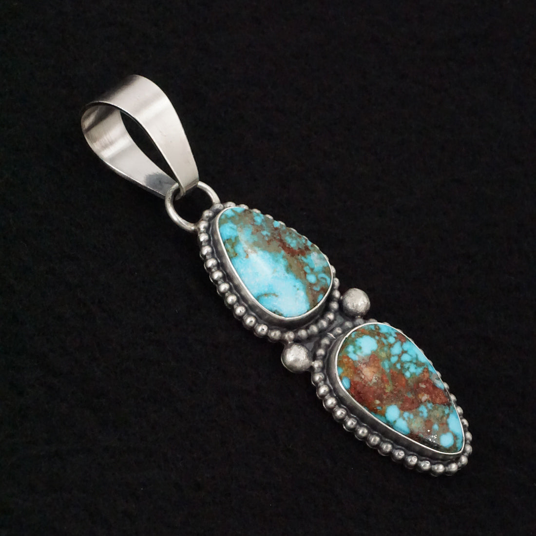 Randy Billy Turquoise & Sterling Silver Pendant