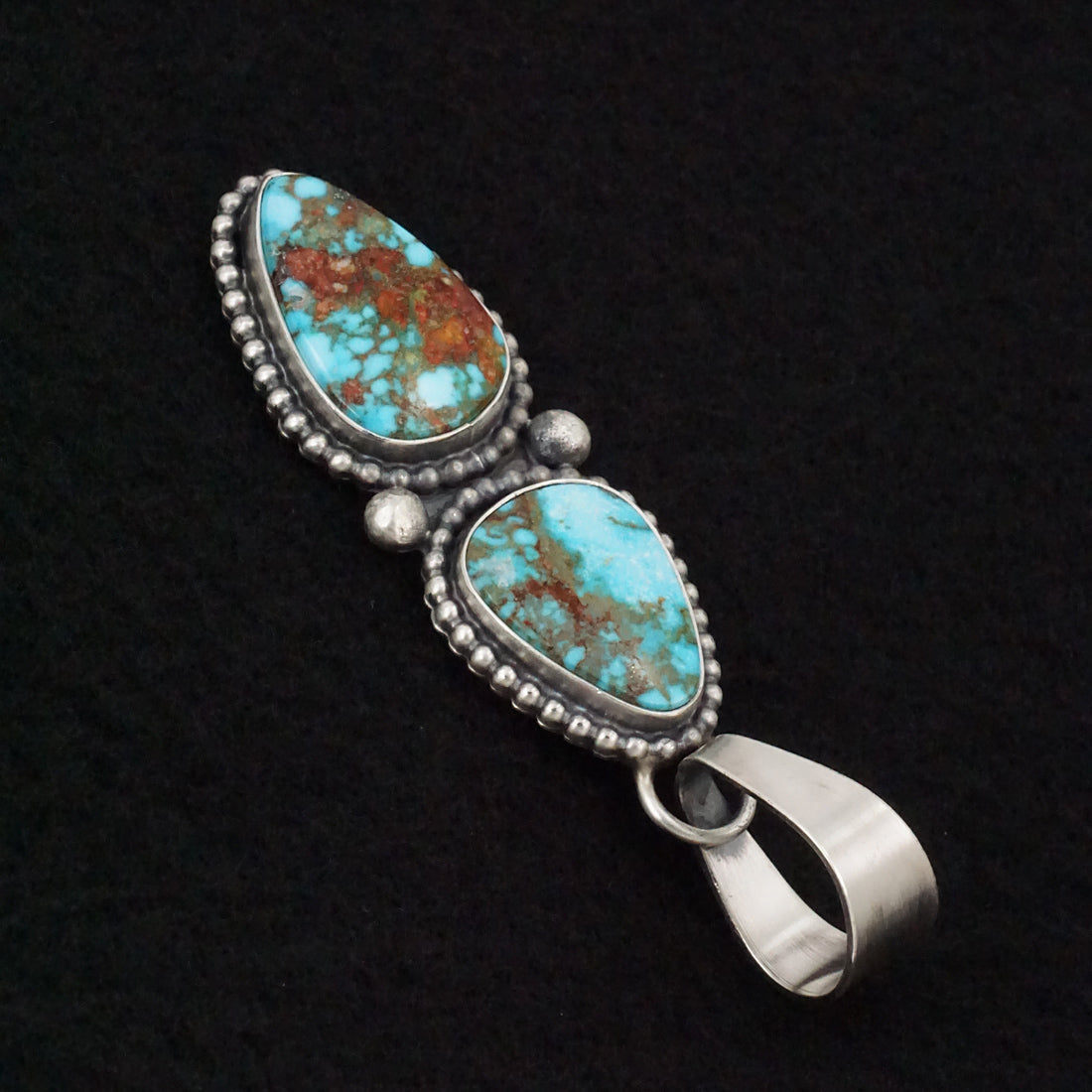 Randy Billy Turquoise & Sterling Silver Pendant