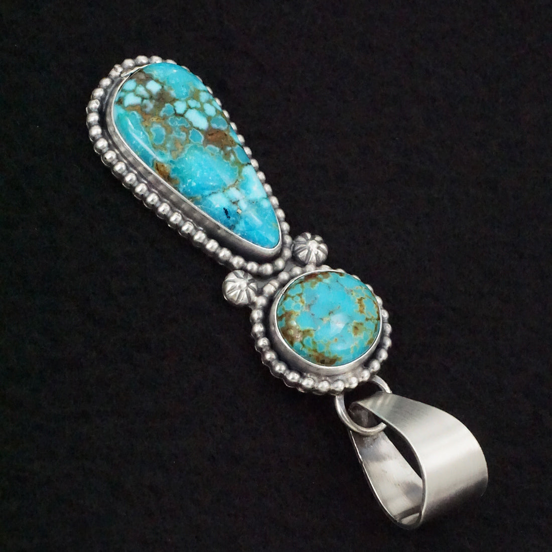 Randy Billy Turquoise & Sterling Silver Pendant