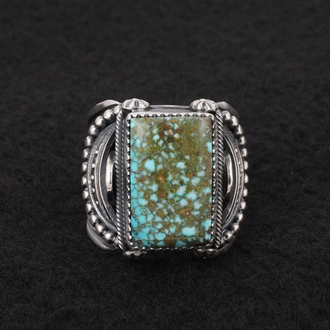 Delbert Gordon Turquoise & Sterling Silver Ring Size 12