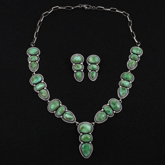 Darrin Livingston Turquoise & Sterling Silver Necklace Set