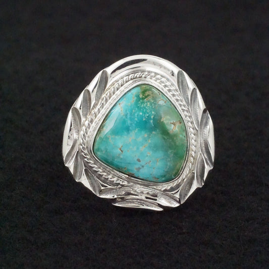 Randy Billy Turquoise & Sterling Silver Ring Size Adjustable