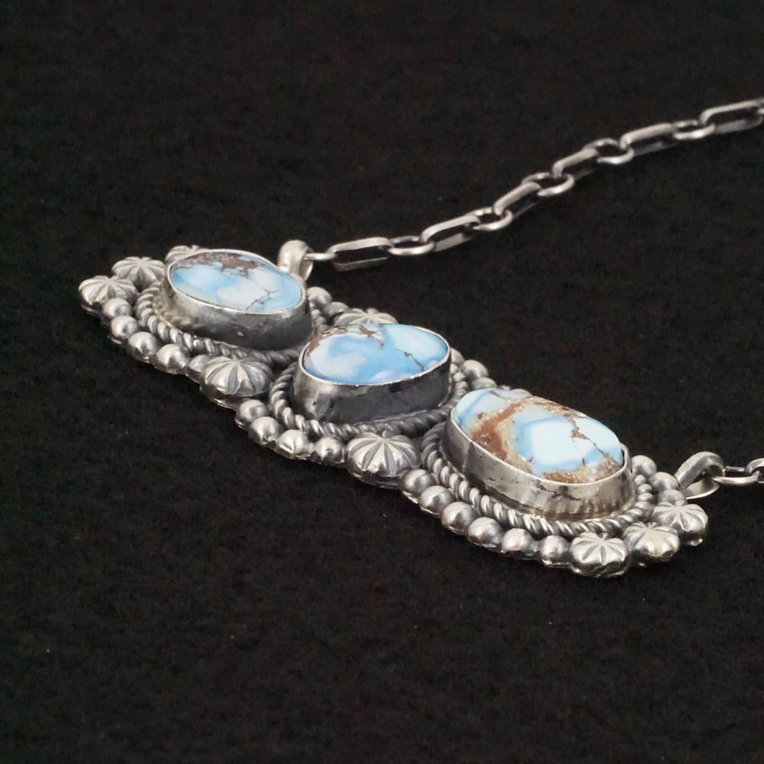 Jeff James Turquoise & Sterling Silver Necklace