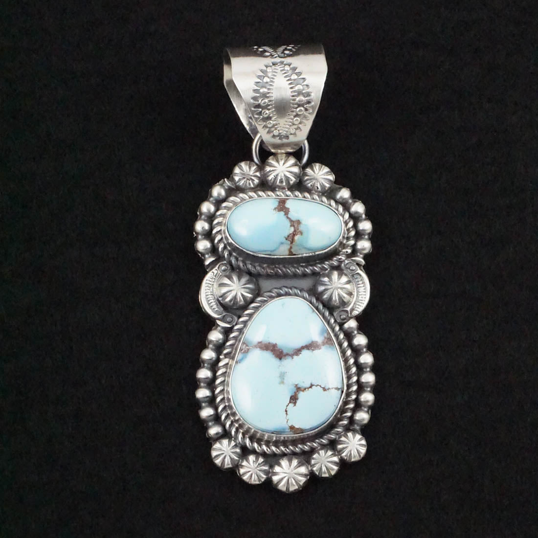 Jeff James Turquoise & Sterling Silver Pendant