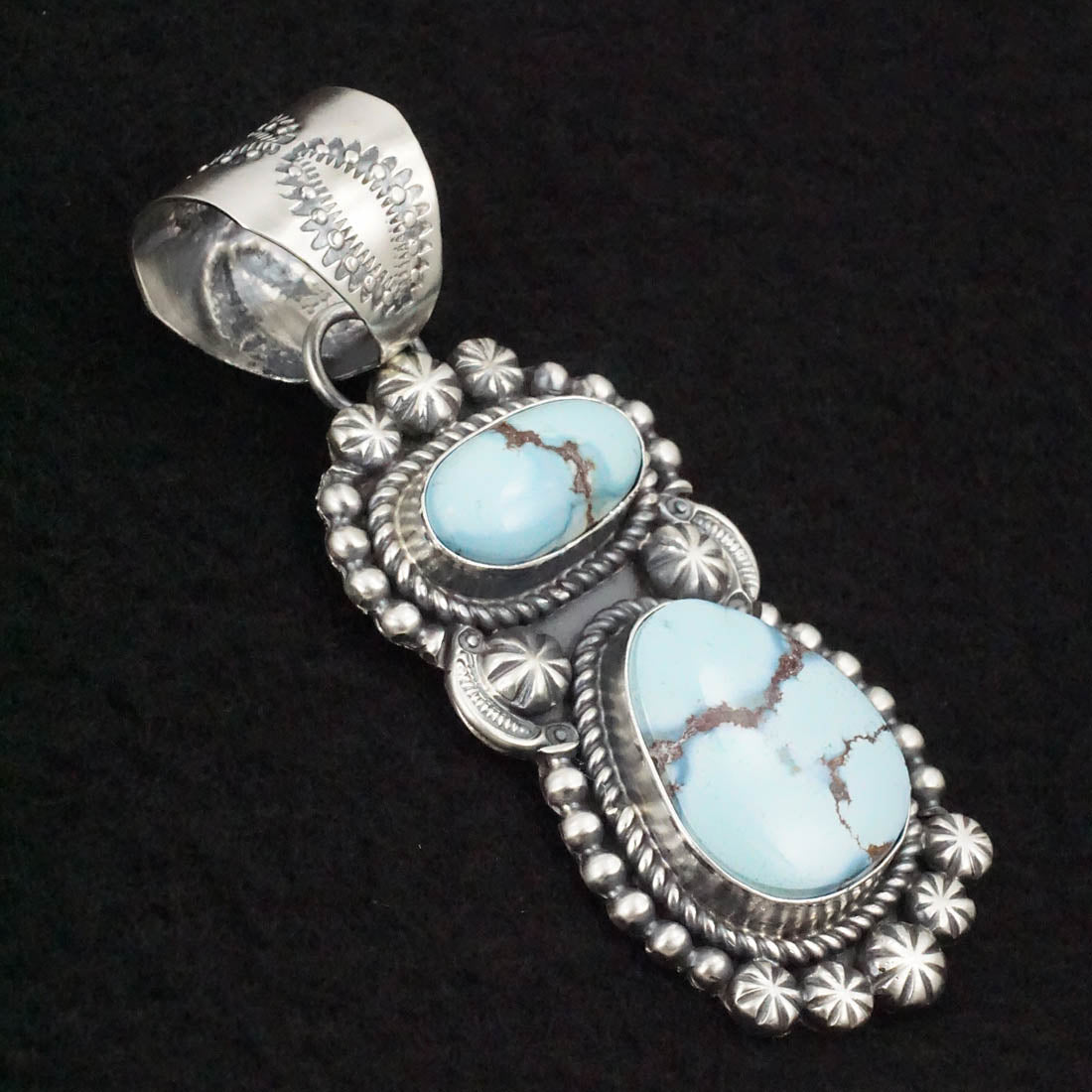 Jeff James Turquoise & Sterling Silver Pendant