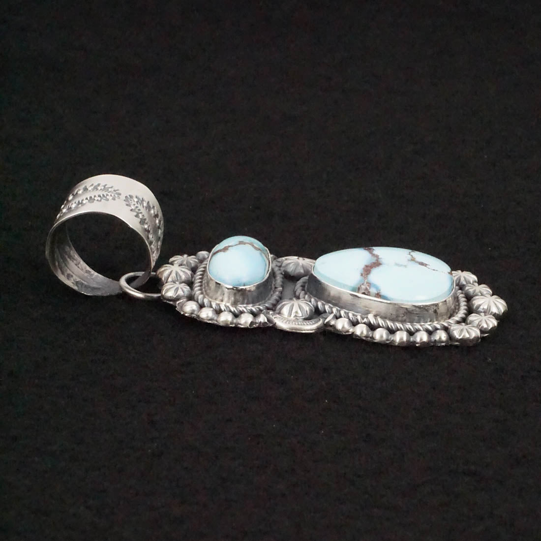 Jeff James Turquoise & Sterling Silver Pendant