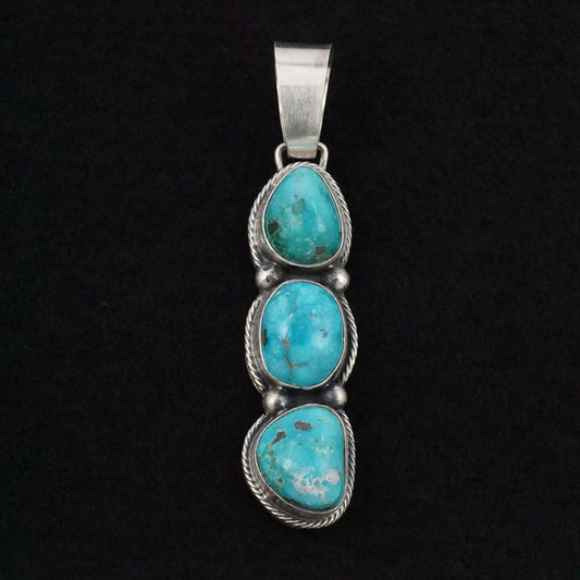 Bobby Johnson Turquoise & Sterling Silver Pendant