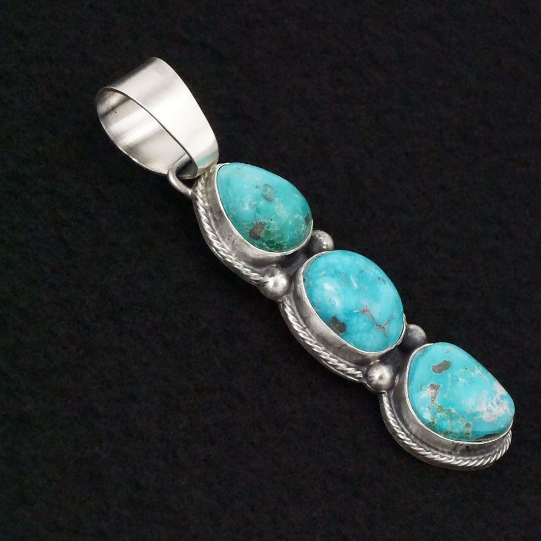 Bobby Johnson Turquoise & Sterling Silver Pendant