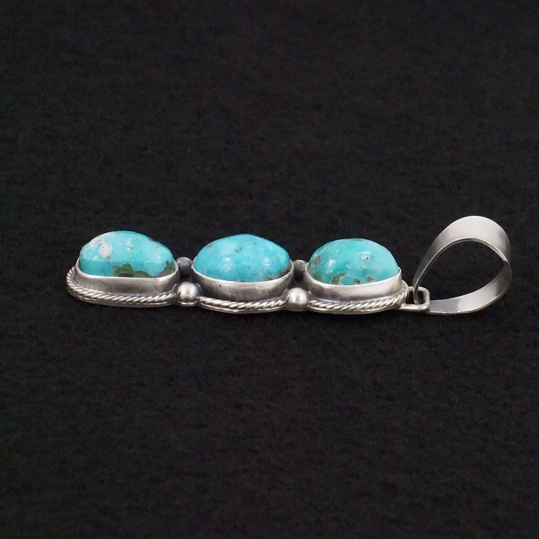 Bobby Johnson Turquoise & Sterling Silver Pendant